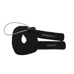 MANAMED Cure Tech 2 in 1 TENS Therapy Arm Sling Knee Brace Black Adjustable